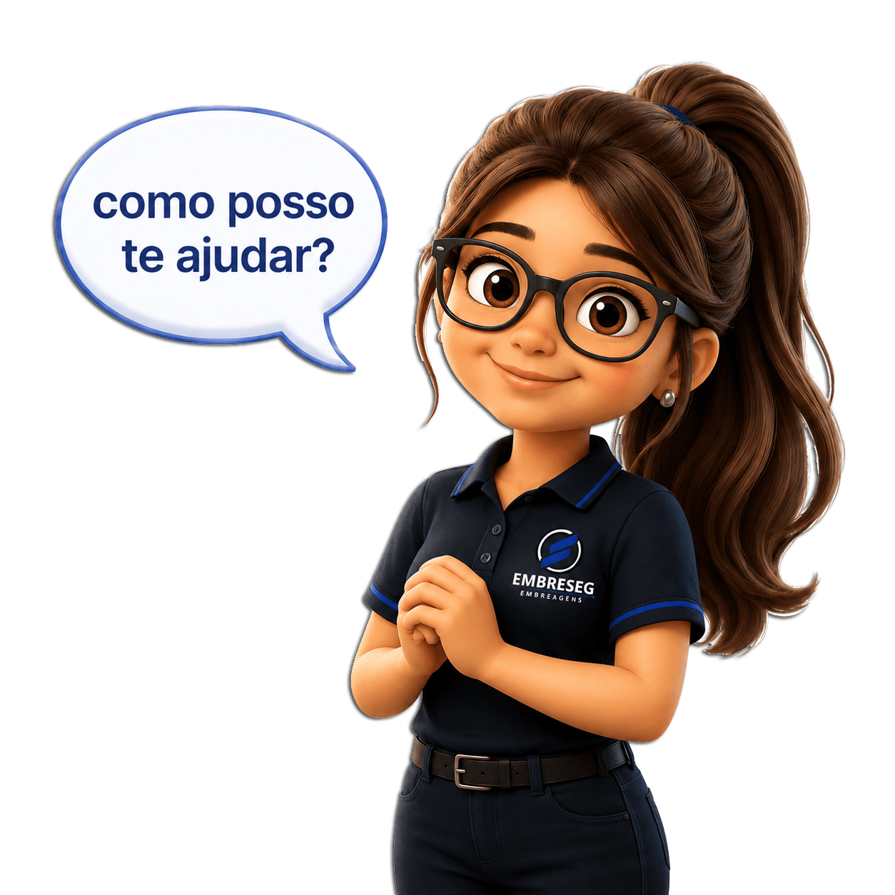 Mascote da Embreseg: como posso te ajudar?